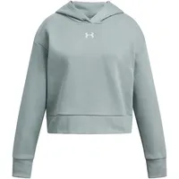 Under Armour Rival Fleece Crop Hoodie Silica Green /
