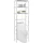 vidaXL Toilettenregal 3 Ablagen Silbern 53x28x169 cm
