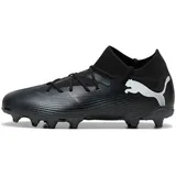 Puma Future 7 Match FG/AG Jr Soccer Shoe, Black White, 28 EU