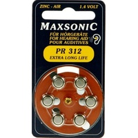 30 Hörgerätebatterien Maxsonic 312