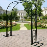 Gartenbogen-Rosenbogen Metall-Dauerhafte Eisen Rankhilfe Pflanzenständer für den Außenbereich Rosenlaubengarten Kletterpflanzen Hochzeitsbögen Zeremonie -180x40x230cm