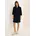 Midikleid Unifarben Blau 36