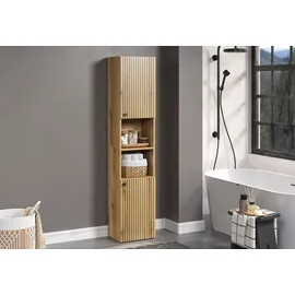 trendteam PureBliss Hochschrank 40 x 186 x 31 cm Schwarz Holz