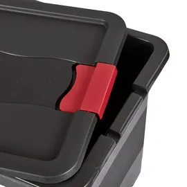 KEEEPER Transportbehälter eckhart 39,5 x 29,5 x 30 cm 5-tlg. rot|schwarz