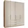 Wiemann Falttürenschrank Monaco 197,4 x 236 x 58 cm Beige/Braun