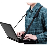 Gehtisch – mobiler Laptoptisch – freihändiger tragbarer Schreibtisch – mobiles Laptopgeschirr – Stehtisch – Gehtisch für Tablet, Klemmbrett oder Laptop