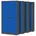 4er Set Stahlschrank Werkzeugschrank Stahlblech Pulverbeschichtet Flügeltürschrank cm x cm x cm anthrazit/blau