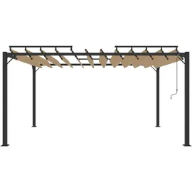 vidaXL Pavillon 3 x 4 m Taupe