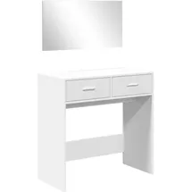 vidaXL Schminktisch mit Spiegel Weiß 80x39x80 cm