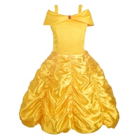 Lito Angels Prinzessin Belle Kostüm Kleid für Kinder Mädchen, Die Schöne und das Biest gelbes Verkleidung Größe 8-9 Jahre 134