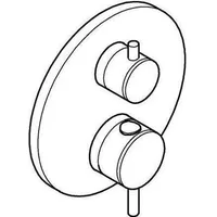 Grohe Atrio UP-THM, m int. 2-W.-Umstg., warm sunset