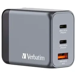 Verbatim USB-Ladegerät 3-in-1 mit GaN-Technologie 65 W