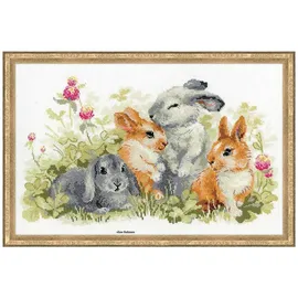 Riolis Stickbildset Kreuzstich "Kaninchen",