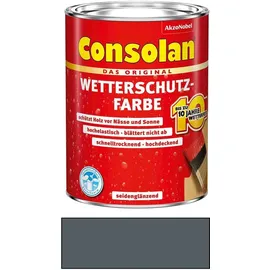 Consolan Wetterschutz-Farbe 750 ml schiefer seidenglänzend