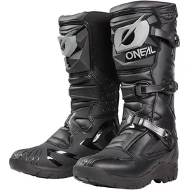 O'Neal | Motocross-Stiefel | MX Enduro | Innerer Knöchel-, Fuß- & Schaltzonenschutz, Perforiertes Innenfutter | Boots RSX Adventure V.24 | Erwachsene | Schwarz | Größe 47