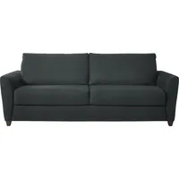 Schlafsofa BALI "Dallas" Sofas Gr. B/H/T: 195cm x 93cm x 103cm, Material, Ausführung, grau (anthrazit) Dauerschlaffunktion, mit Lattenrost und Matratze