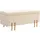 Homcom Truhenbank Samt Beige 100 x 40 x 42 cm