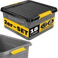 Monzana MONZANA® Aufbewahrungsbox mit Deckel 40kg belastbar Kunststoff BPA
