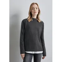 STREET ONE Damen, A302841 Strickpullover,Grau, 36