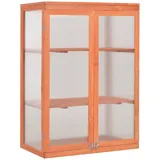 vidaXL Gewächshaus-Schrank Holz 75x47x109 cm