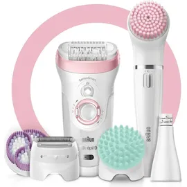 Braun Silk-épil Beauty Set 9 9/985 BS Wet & Dry weiß/rosa