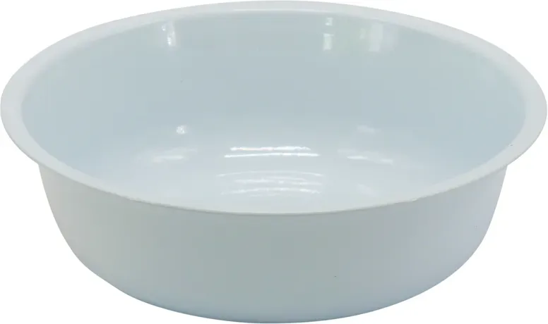 Schale Zink D22H6,5cm weiß