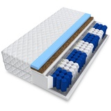 Fdm Matratze titan 9 Zonen 160x200 Premium Hybrid foam Taschenfederkern kokos H2 H3