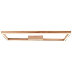 BRILLIANT Lampe, Delgrosso LED Deckenleuchte 83x38cm eiche geölt, 1x LED integriert, 24W LED integriert, (2600lm, 3000K), Holz aus nachhaltiger Waldwirtschaft (FSC)