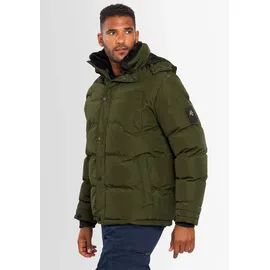 Alessandro Salvarini "ASEzkimo", Herren, Gr. XL, schwarz olive, Obermaterial: 100% Polyester. Innenseite: 100% Polyester. Futter: 100% Polyester. Fellimitat: 100% Polyester, Jacken Winterjacke, mit warmen Teddyfell