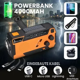 Extralink Kurbelradio orange