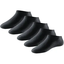 SCHIESSER Herren, Sneakersocken "Bluebird", Baumwollmix Schwarz 39-42,