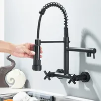 Küchenarmatur Ausziehbar Brause Edelstahl Wandarmatur Wasserhahn Küche Spültisch