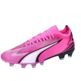 Puma Ultra Match Fg/Ag Soccer Shoe, Poison Pink White Black, 43 EU