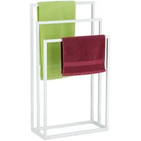 Relaxdays Porte-serviettes Handtuchständer, 3 Stangen, Stahl, H x B