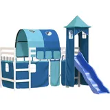 vidaXL 3207103 Kinderbett Blau Polyester