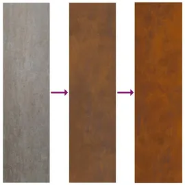 vidaXL Garten dekoratives Panel Rostig 50 x 140 cm