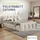 Juskys Catania 180 x 200 cm Beige inkl. Matratze