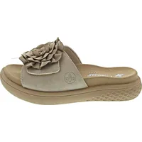 Rieker Pantolette Blume für Damen gold, Größe 38