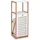 Zeller Standregal mit Wäschesammler Bamboo & White 98 cm x 33 cm x 36,3 cm Weiß