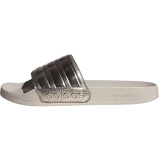 Adilette Shower Slides Unisex Schiebe-Sandalen, Champagne Met Champagne Met Putty Mauve, 43 EU