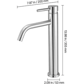 Vevor Einhebelspültischarmatur Silber