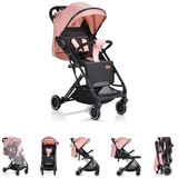 Moni Kinderwagen Buggy Trento faltbar Moskitonetz Getränkehalter Hinterradbremse rosa