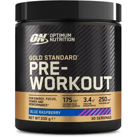 Optimum Nutrition Gold Standard Pre-Workout Blue Raspberry Pulver 330 g