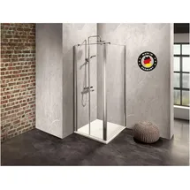 Dusbad Vital 2 Duschkabine mit Pendeltür links 80 x 200 cm Gold ESG-Glas