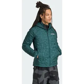 adidas Terrex Herren Xperior Primaloft Insulated Hooded Jacke (Größe S, gruen)