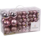 Mojawo Mojawo, Christbaumschmuck, 94 Stück Weihnachtskugeln Rosa Ø 3/4/6/8/12cm (94 -teilig) - 2 Jahre Gewährleistung - mind. 14 Tage Rückgaberecht - Candy-Colours,Pink/Rosa - n.a.