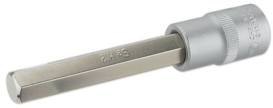 Bit-Stecknuss mit Innen-6-Kant für Hahnverlängerungen 1/2'' bis 65 mm Länge - für 1/2'' 4-Kant-Ratschenaufnahme