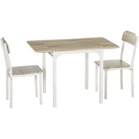 Homcom Essgruppe mit 2 Stühlen und Tisch -