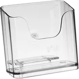 Prospekthalter, Polystyrol, transparent PTXE 1 x A6  | Hochformat, PS
