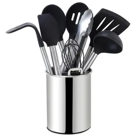 Echtwerk Küchenhelfer Set 10-teilig Edelstahl Silikon Silber